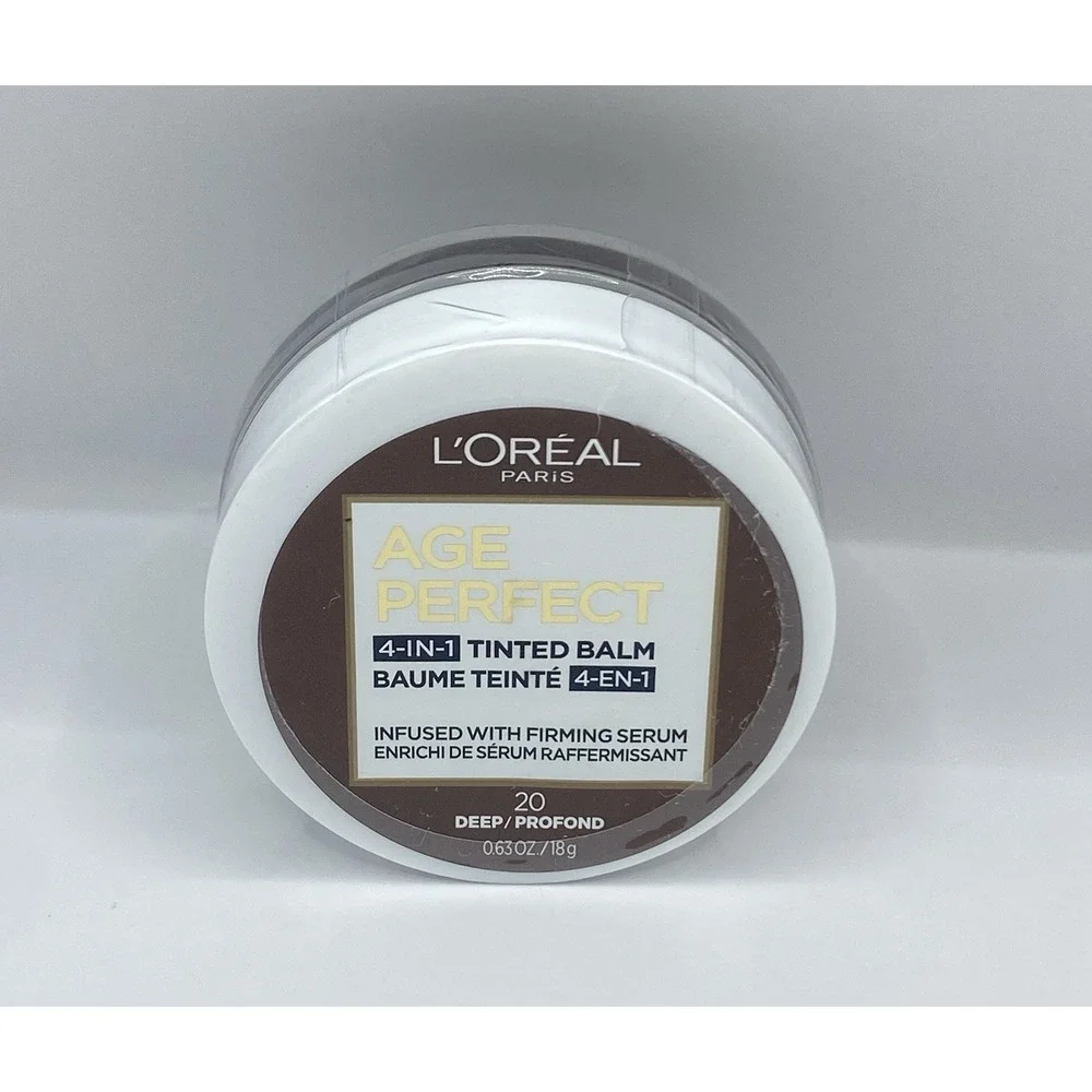 L'Oreal Age Perfect 4-in-1 Tinted Balm 20 Deep 0.63oz Firming Serum New